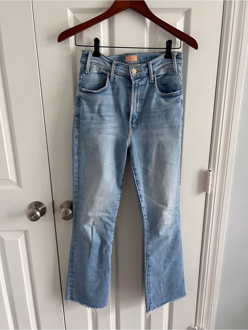 MOTHER Light Wash Flare Jeans